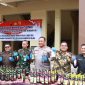 Kegiatan pemusnahan BB botol Miras dan Narkoba oleh Forkopimda Blora. (Dok.Ist)