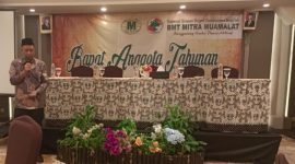 Suasana rapat tahunan KSP BMT Mitra Muamalat Kudus. Sabtu (18/1/2025).