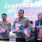 Kapolres Blora AKBP Wawan Andi Susanto, saat ungkap kasus tindak pidana penganiayaan. (Dok.Ist)