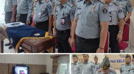 Lapas Kelas IIB Pati mengikuti secara virtual kegiatan Pencanangan Pakta Integritas dan Penandatanganan Perjanjian Kinerja Tahun 2025