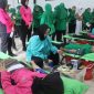 Persit saat gelar donor darah di aula Kodim 0718/Pati. (Dok.Ist)