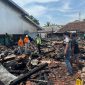 Polres Blora, saat cek TKP kebakaran kios Pasar Induk Cepu Kabupaten Blora. (Dok.Ist)