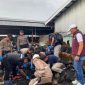 Tim Labfor Polda Jateng, saat olah TKP di lokasi kejadian kebakaran pasar induk Cepu Blora.