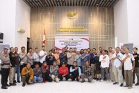 Foto bersama usai acara interaktif antara Kapolres Grobogan, AKBP Ike Yulianto Wicaksono, SH, S.IK, MH dengan wartawan. (Dok.Ist)