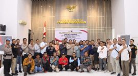 Foto bersama usai acara interaktif antara Kapolres Grobogan, AKBP Ike Yulianto Wicaksono, SH, S.IK, MH dengan wartawan. (Dok.Ist)