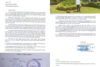 Surat berisi permohonan Serikat Petani Pasangkayu Sulbar kepada Presiden RI Prabowo, untuk audiensi terkait dugaan praktik mafia tanah.