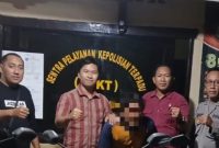 Unit Reskrim Polsek Tlogowungu, saat menangkap pelaku curanmor. (Dok. Ist)