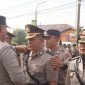 Foto: Suasana upacara serah terima jabatan Wakapolres, Kabag SDM, dan Kabag Log Polres Blora di Halaman Depan Mapolres, Kamis (2025).