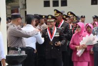 Foto: pelepasan anggota purna tugas di Pendopo Parama Satwika Polres Demak. (Dik. Ist)