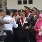 Foto: pelepasan anggota purna tugas di Pendopo Parama Satwika Polres Demak. (Dik. Ist)