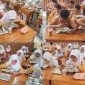 Kolase foto: Kegiatan uji coba MBG di SMPN 2 Mejobo Kudus. (Dok. Ist)
