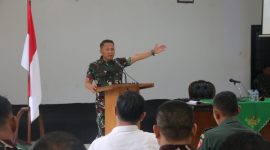 Foto: Dandim Pati Letkol Inf. Jon Young Saragi, saat sosialisasi swasembada pangan. (Dok. Ist)