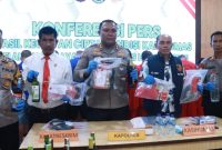 Foto: Kapolres Blora AKBP Wawan Andi Susanto, saat konferensi pers ungkap sejumlah kasus. (Dok. Ist)