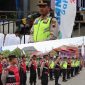 Foto: Gelar pasukan Polres Demak persiapan pengamanan tradisi Megengan. (Kolase foto)