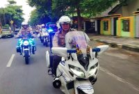 Polres Blora saat patroli Ngabuburit, pastikan Kamtibmas terjaga.