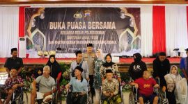 Kegiatan Polres Demak buka puasa bersama dengan Yatim piatu dan penyandang disabilitas, sekaligus berikan santunan.