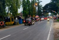Jalan Raya Randublatung Blora nampak lancar.