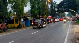 Jalan Raya Randublatung Blora nampak lancar.