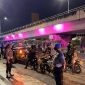 Polrestabes Semarang saat melaksanakan giat patroli sahur.