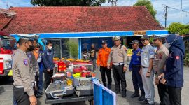 Satlantas Polres Blora Polda Jawa Tengah, saat membentuk Satgas Quick Response (penanganan cepat) Penanganan Kemacetan dan Kecelakaan Lalu Lintas. Berlokasi di Mako Satlantas Polres Blora. Selasa (11/3/2025).