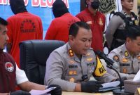 Kapolres Blora, AKBP Wawan Andi Susanto, saat ungkap kasus peredaran narkoba. (4/4/2025).