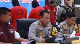 Kapolres Blora, AKBP Wawan Andi Susanto, saat ungkap kasus peredaran narkoba. (4/4/2025).