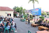 Kapolres Jepara AKBP Erick Budi Santoso, saat sosialisasi kepada para pemudik, bahwa Polres Jepara akan memberikan pelayanan bus gratis untuk membantu balik ke perantauan.