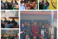 Kolase foto: Acara pembentukan kepengurusan DPD IWOI Kabupaten Cilacap, pada momen halal bihalal.