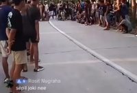 Gambar diambil saat live balap liar di lokasi.