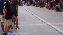 Gambar diambil saat live balap liar di lokasi.