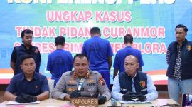 Kapolres Blora AKBP Wawan Andi Susanto, saat ungkap kasus curanmor.