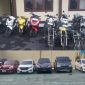 Hasil penindakan dan pencegahan aksi balap liar Polres Blora. Nampak 11 unit kendaraan roda dua dan 6 unit mobil diamankan.