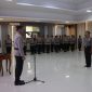 Upacara kenaikan pangkat pengabdian 2 personel Polres Demak.