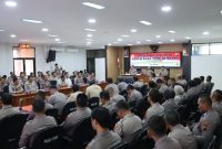 Polres Jepara, saat latihan Pengendalian Massa (Dalmas) dengan penerapan Paradigma Baru Pengamanan Unjuk Rasa (Pam Unras).