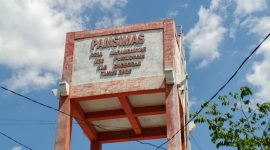 Tower Pamsimas (Program Penyediaan Air Minum dan Sanitasi Berbasis Masyarakat) Desa Karanganyar, Kec. Purwodadi, Kab. Grobogan.