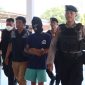 Pelaku pencurian handphone saat diamankan Polres Demak.