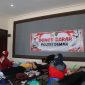 Personel Polres Demak saat sedang donor darah.