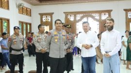 Kapolres Jepara AKBP Erick Budi Santoso, saat lakukan pengecekan di Vihara Jaya Manggala yang terletak di Desa Blingoh, Kecamatan Donorojo, pada Senin (12/5/2025).