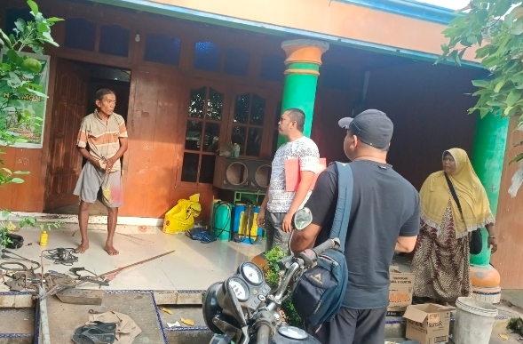 Polres Demak saat mengamankan pelaku pengancaman Satpol PP.