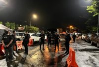 Polres Jepara saat patroli cegah aksi premanisme.