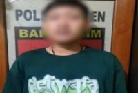 Terduga pelaku pembacokan.
