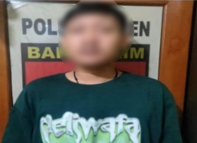 Terduga pelaku pembacokan.