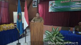 Julie Irahadi, Wakil Adm KPH Semarang, saat memberikan sambutan pada acara RAT tutup buku 2024. Selasa (20/5/2025).