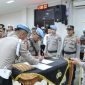 Kapolres Jepara AKBP Erick Budi Santoso, saat pimpin upacara Sertijab sejumlah Pju dan Kapolsek.