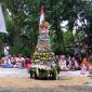 Acara tradisi sedekah bumi desa Kalirejo, Kec. Wirosari, Kab. Grobogan. Nampak gunungan hasil bumi dipersembahkan ditengah-ditengah warga masyarakat setempat.