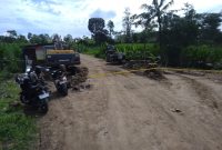 Suasana di area tambang galian C, usai terjadi insiden kecelakaan memakan korban jiwa.
