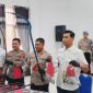 Kapolres Grobogan AKBP Ike Yulianto, saat mengungkap 38 kasus kejahatan selama 17 hari operasi Aman Candi 2025.