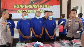 Polres Demak, saat mengungkap sejumlah kasus dalam Operasi Aman Candi 2025.