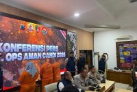 Kapolres Blora, AKBP Wawan Andi Susanto, saat ungkap kasus hasil Operasi Aman Candi 2025.
