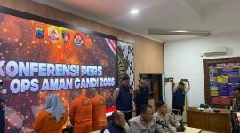 Kapolres Blora, AKBP Wawan Andi Susanto, saat ungkap kasus hasil Operasi Aman Candi 2025.